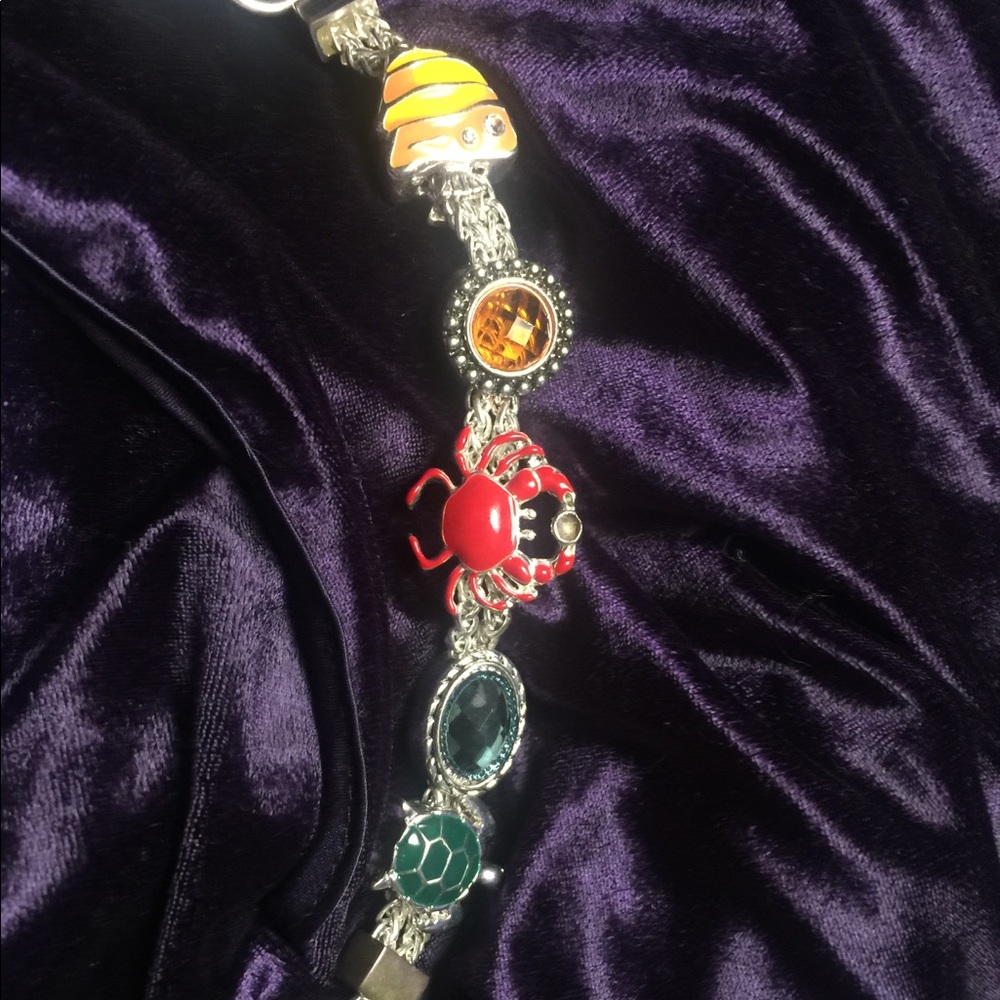 Sea life slide bracelet